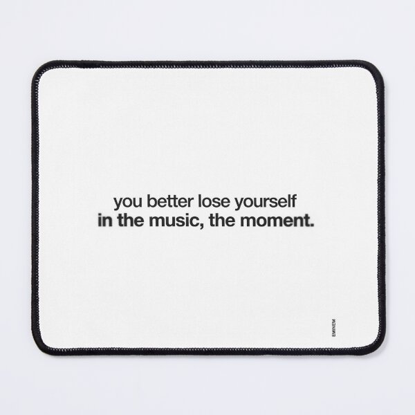 Item preview, Lose Yourself In The Music - Swiss Minimalist Typography Eminem Quote designed and sold by Enea Kelo.