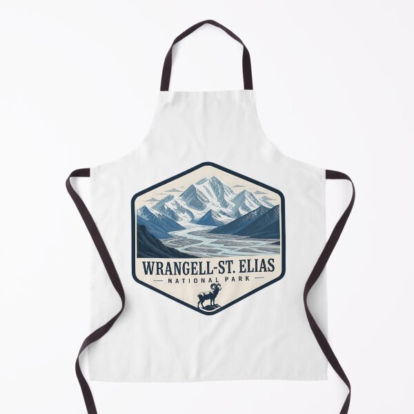 Item preview, Wrangell-St. Elias National Park Vintage Hiking Travel Badge designed and sold by TravelersGems.