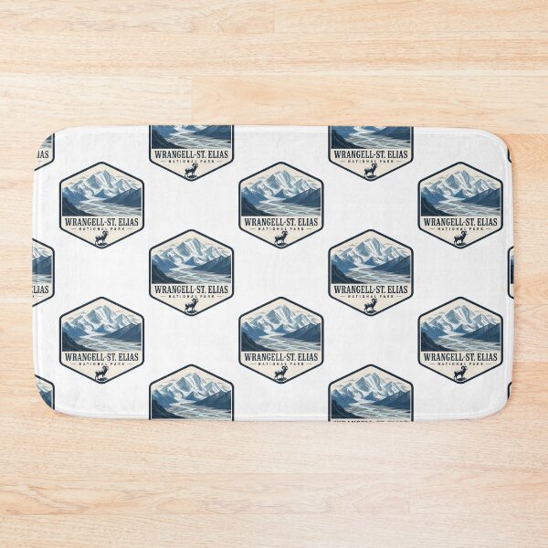Item preview, Wrangell-St. Elias National Park Vintage Hiking Travel Badge designed and sold by TravelersGems.
