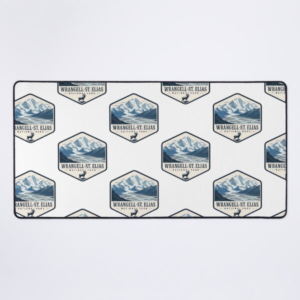 Item preview, Wrangell-St. Elias National Park Vintage Hiking Travel Badge designed and sold by TravelersGems.