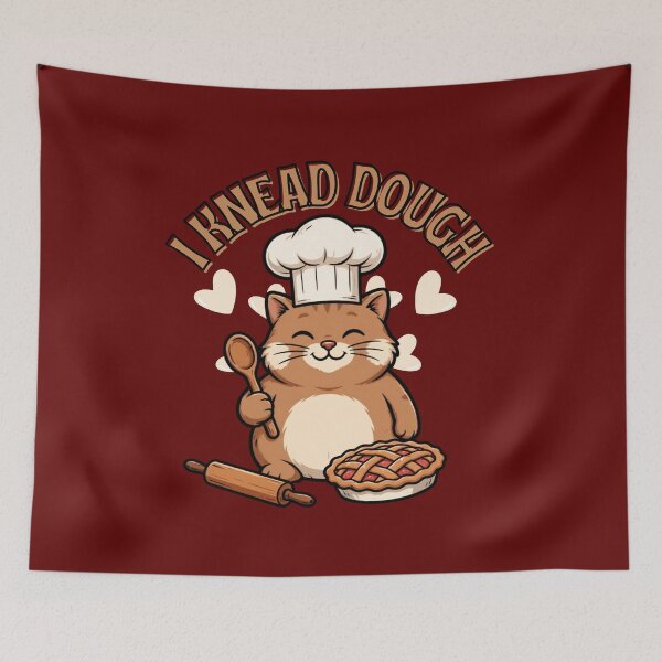 Item preview, Baker Cat I Knead Dough designed and sold by ConElAlma.