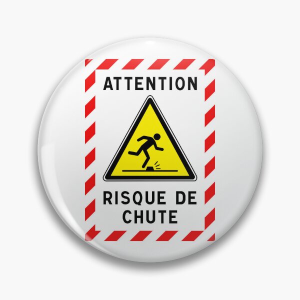 Item preview, Warning Sign - Risk of Slips, Trips and Falls - Safety and Prevention designed and sold by Panneaux et signalisations - NPOITEVIN.