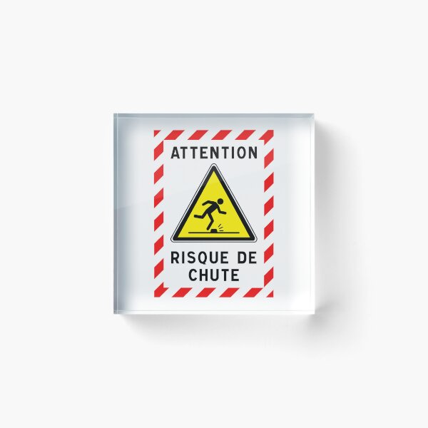 Item preview, Warning Sign - Risk of Slips, Trips and Falls - Safety and Prevention designed and sold by Panneaux et signalisations - NPOITEVIN.