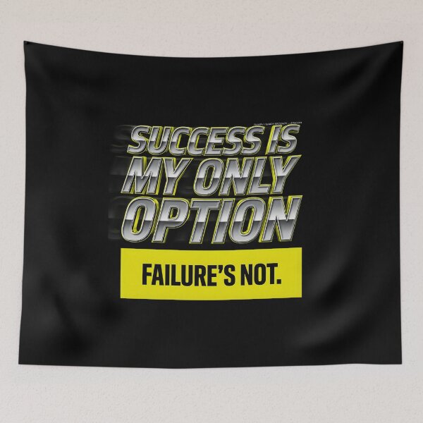 Item preview, Success Is My Only Option - Eminem 3D Chrome Blur Quote designed and sold by Enea Kelo.