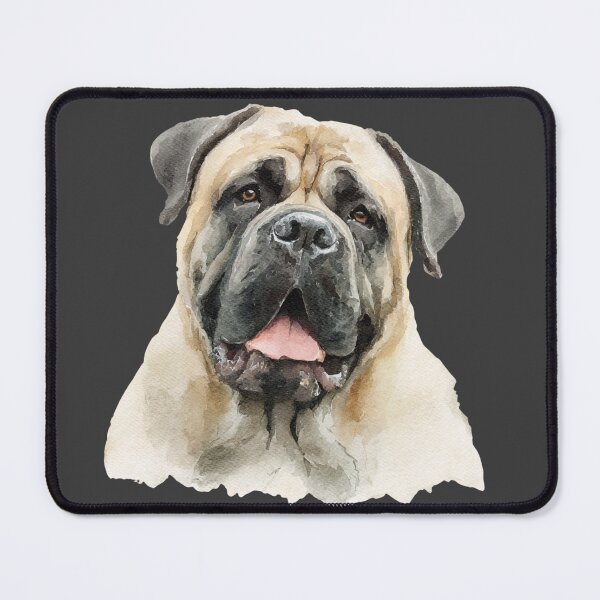 Item preview, Watercolor Bullmastiff puppy dog designed and sold by MendaciousMina.