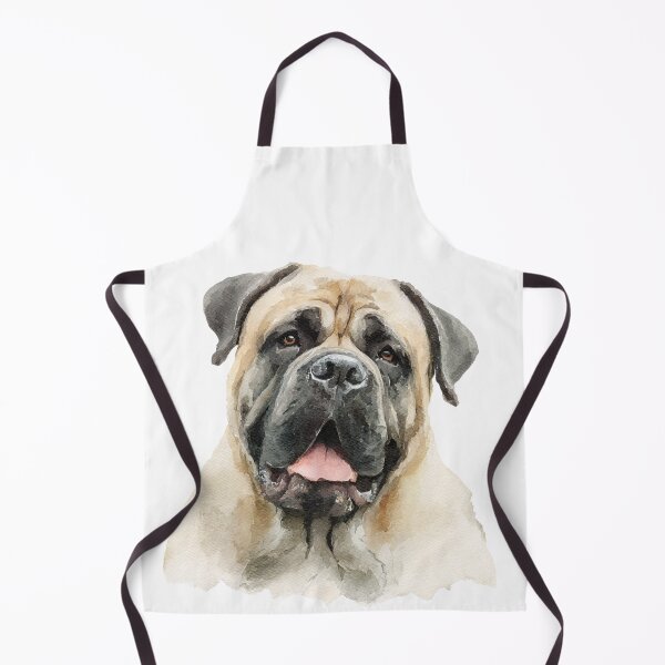 Item preview, Watercolor Bullmastiff puppy dog designed and sold by MendaciousMina.