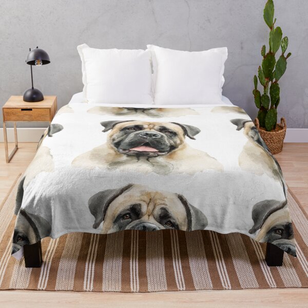 Item preview, Watercolor Bullmastiff puppy dog designed and sold by MendaciousMina.