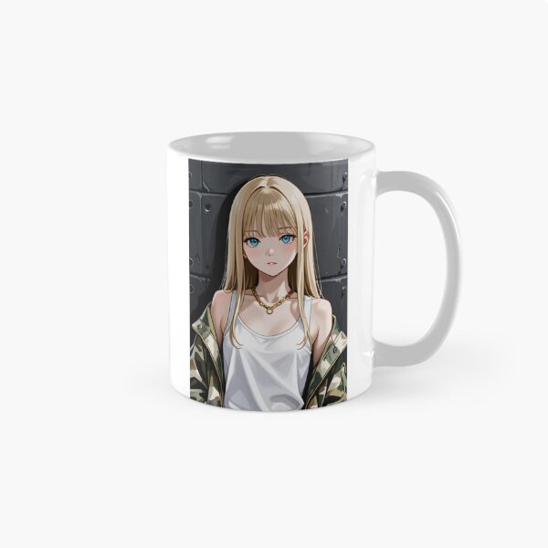 Item preview, Fashion - Woman in Camo Camo Jacket Tank Top Gold Chain Anime Variant 4 designed and sold by AnimeShin.