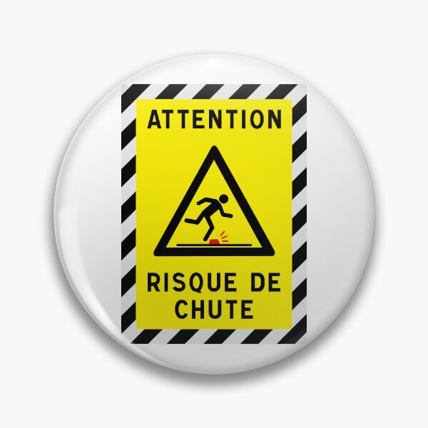 Item preview, Warning Sign - Risk of Slips, Trips and Falls - Safety and Prevention designed and sold by Panneaux et signalisations - NPOITEVIN.