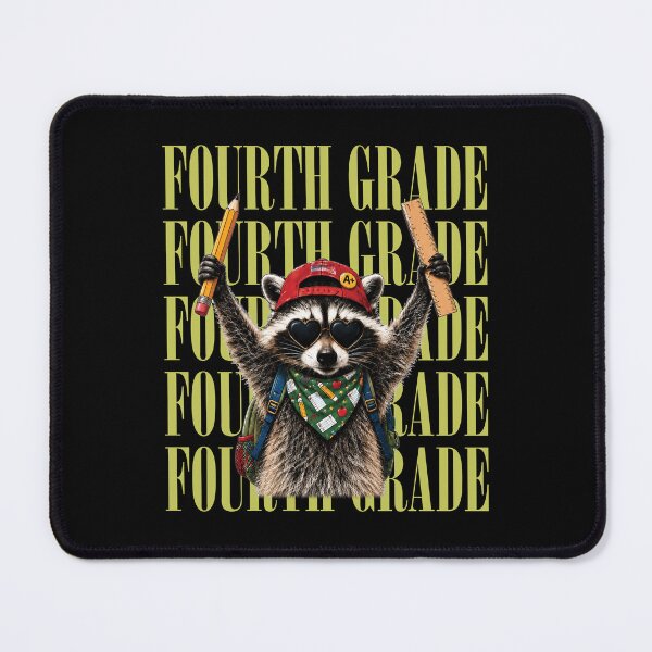 Item preview, Funny Raccoon Fourth Grade Back to School designed and sold by Judestudio.
