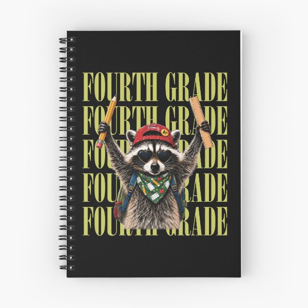 Item preview, Funny Raccoon Fourth Grade Back to School designed and sold by Judestudio.