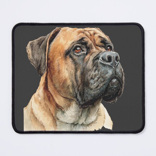 Item preview, Watercolor Bullmastiff puppy dog designed and sold by MendaciousMina.