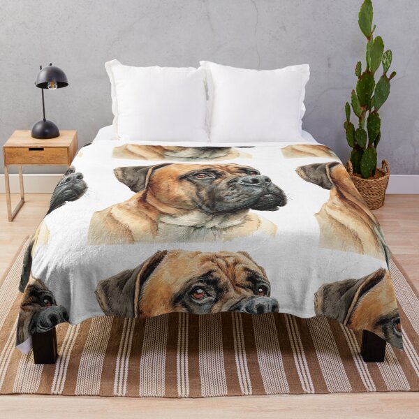 Item preview, Watercolor Bullmastiff puppy dog designed and sold by MendaciousMina.