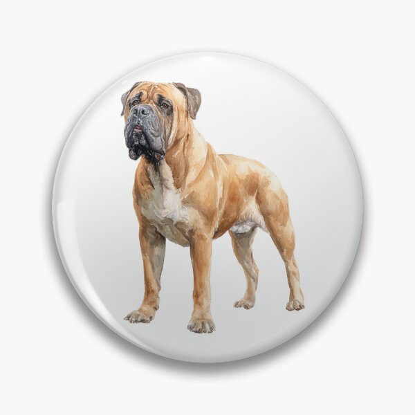 Item preview, Watercolor Bullmastiff puppy dog designed and sold by MendaciousMina.