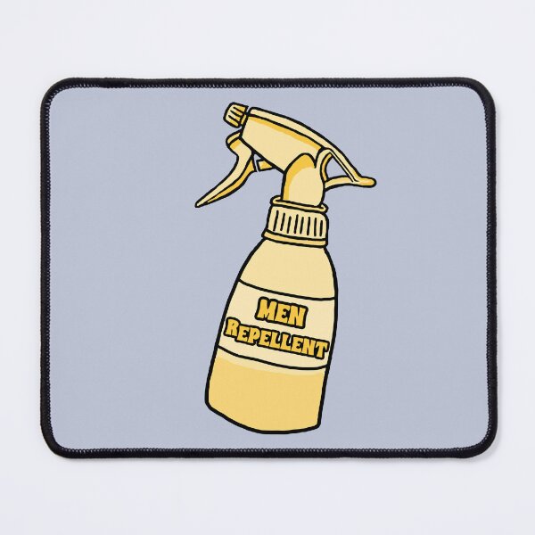 Item preview, Men Repellent Yellow Spray Bottle Humor designed and sold by CamilasPrints.