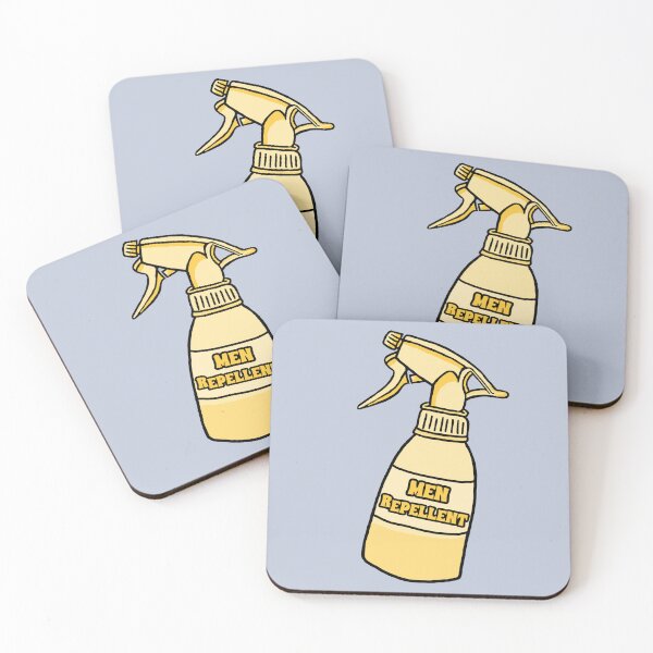 Item preview, Men Repellent Yellow Spray Bottle Humor designed and sold by CamilasPrints.