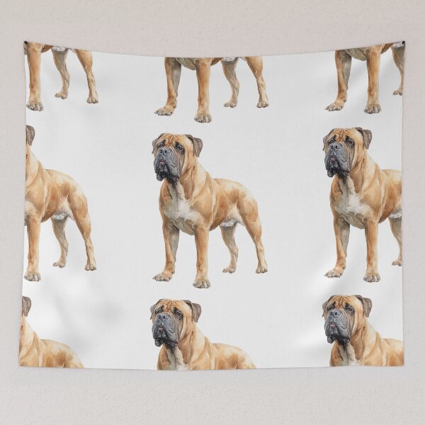 Item preview, Watercolor Bullmastiff puppy dog designed and sold by MendaciousMina.