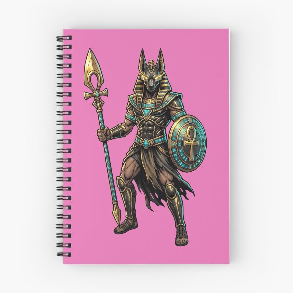 Item preview, Anubis Egyptian God Dark Fantasy Warrior Shield and Staff designed and sold by Utopian-Magic.