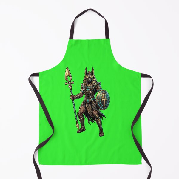 Item preview, Anubis Egyptian God Dark Fantasy Warrior Shield and Staff designed and sold by Utopian-Magic.