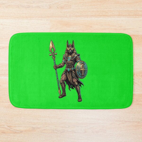 Item preview, Anubis Egyptian God Dark Fantasy Warrior Shield and Staff designed and sold by Utopian-Magic.