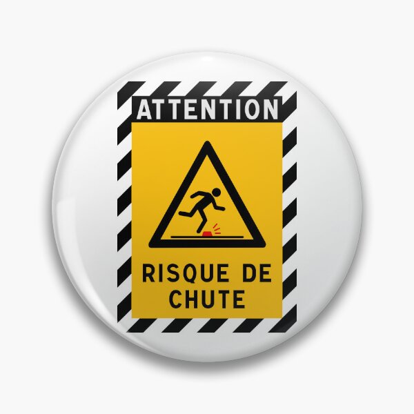 Item preview, Copy of Warning Sign - Risk of Slips, Trips and Falls - Safety and Prevention designed and sold by Panneaux et signalisations - NPOITEVIN.