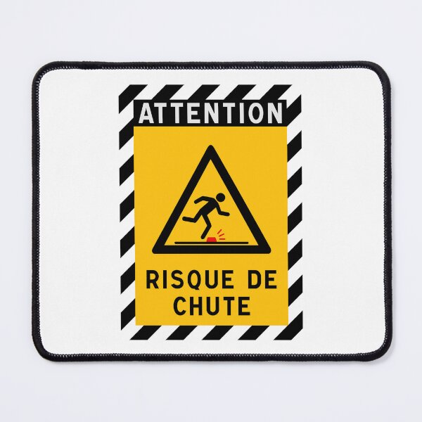 Item preview, Copy of Warning Sign - Risk of Slips, Trips and Falls - Safety and Prevention designed and sold by Panneaux et signalisations - NPOITEVIN.