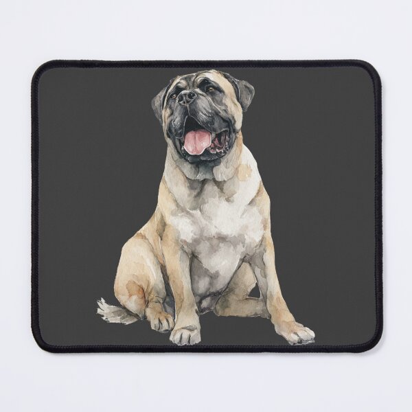 Item preview, Watercolor Bullmastiff puppy dog designed and sold by MendaciousMina.