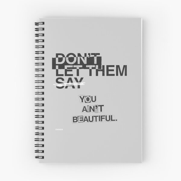 Item preview, Eminem - Beautiful Quote Lyric Curved Collage Typography designed and sold by Enea Kelo.
