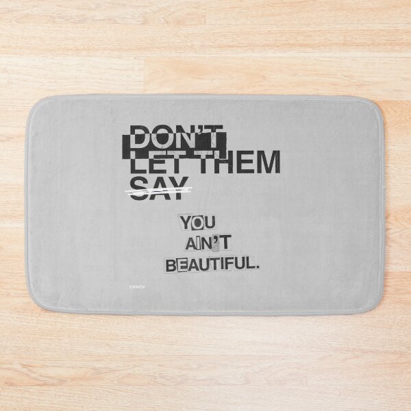 Item preview, Eminem - Beautiful Quote Lyric Curved Collage Typography designed and sold by Enea Kelo.