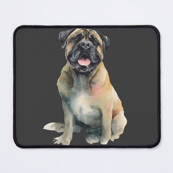 Item preview, Watercolor Bullmastiff puppy dog designed and sold by MendaciousMina.