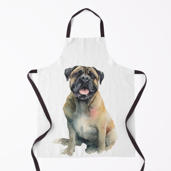 Item preview, Watercolor Bullmastiff puppy dog designed and sold by MendaciousMina.