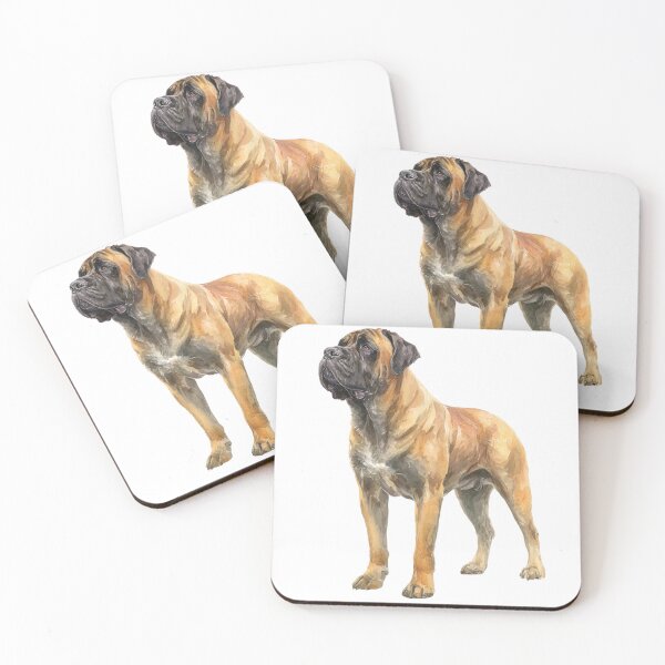 Item preview, Watercolor Bullmastiff puppy dog designed and sold by MendaciousMina.