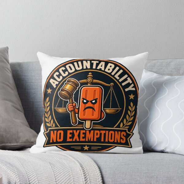 Item preview, Accountability: No Exemptions Political Satire designed and sold by Angry Creamsicle.