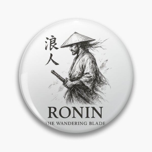 Item preview, Ronin The Wandering Blade Samurai T-Shirt | Japanese Warrior Vintage Ink Art designed and sold by ArcadiaSilence.