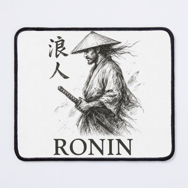 Item preview, Ronin The Wandering Blade Samurai T-Shirt | Japanese Warrior Vintage Ink Art designed and sold by ArcadiaSilence.