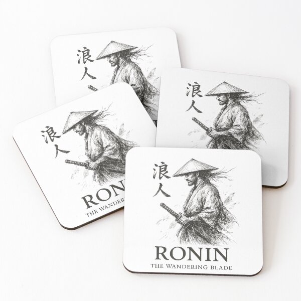 Item preview, Ronin The Wandering Blade Samurai T-Shirt | Japanese Warrior Vintage Ink Art designed and sold by ArcadiaSilence.