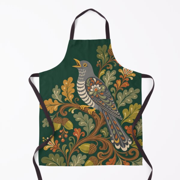 Item preview, Cuckoo Bird and Oak Branch Folk Art designed and sold by ML-Media.