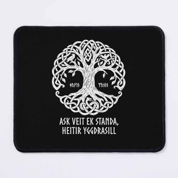 Item preview, Yggdrasil Norse Tree of Life Old Edda Quote designed and sold by LinaValearte.