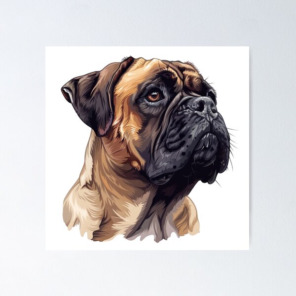 Item preview, Bullmastiff puppy dog designed and sold by MendaciousMina.