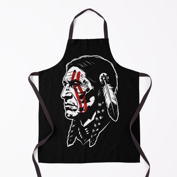Item preview, Native Warrior Portrait With War Paint designed and sold by Linework Studio.