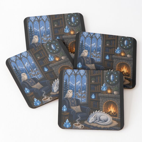 Item preview, Snowbound Dragon in the Crystal Library designed and sold by Sketchlegacy.