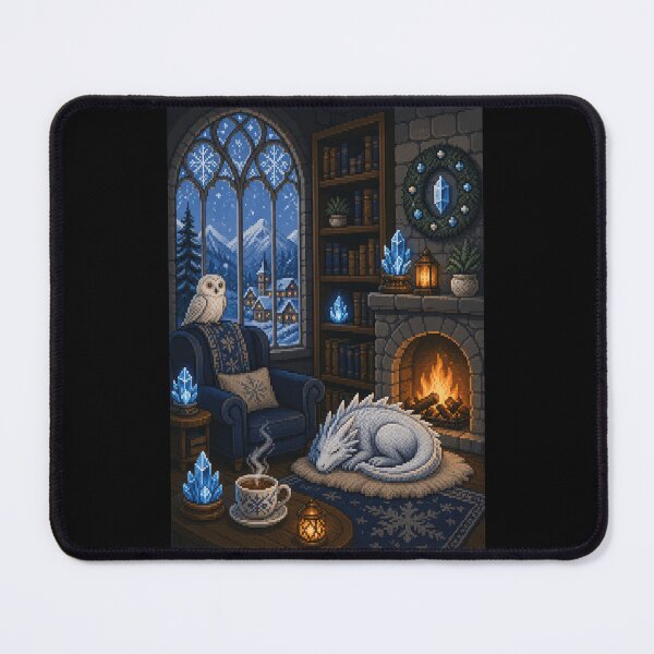 Item preview, Snowbound Dragon in the Crystal Library designed and sold by Sketchlegacy.