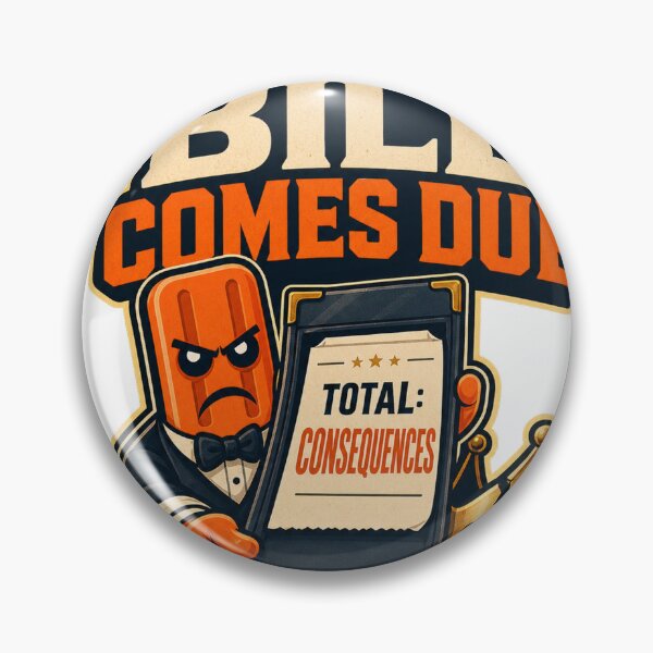 Item preview, The Bill Comes Due – Accountability Satire designed and sold by Angry Creamsicle.