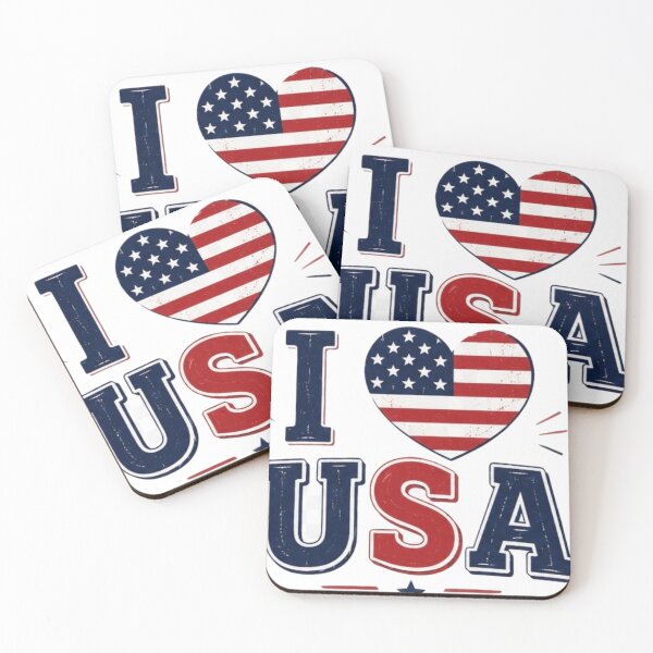 Item preview, I Love USA | American Pride Patriotic Design designed and sold by Aisha Creates.