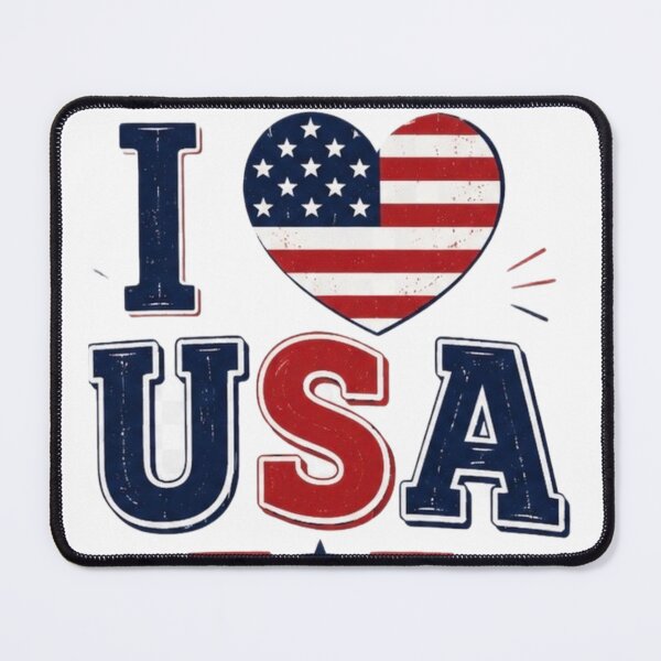 Item preview, I Love USA | American Pride Patriotic Design designed and sold by Aisha Creates.