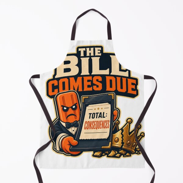 Item preview, The Bill Comes Due – Accountability Satire designed and sold by Angry Creamsicle.