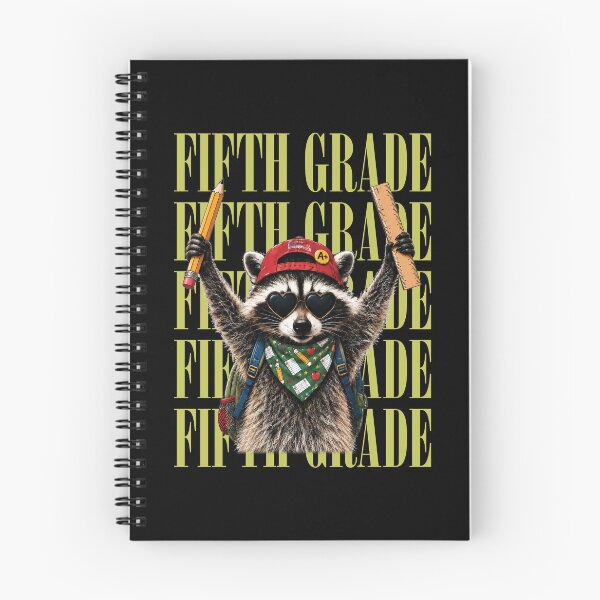 Item preview, Funny Raccoon Fifth Grade Back to School designed and sold by Judestudio.