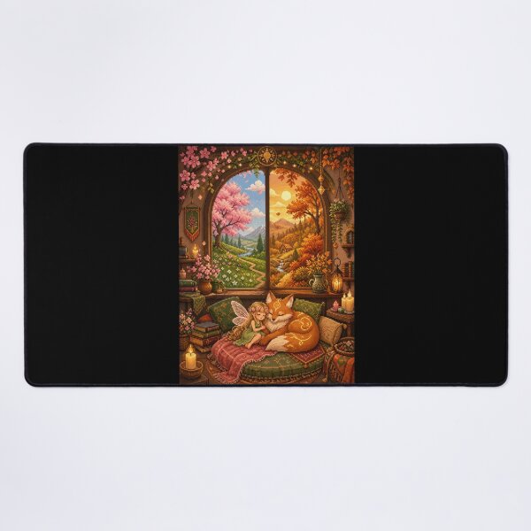 Item preview, Fairy and Sunfire Fox Between the Seasons designed and sold by Sketchlegacy.