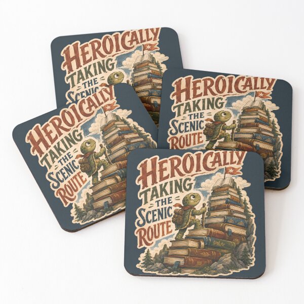 Item preview, Heroically Taking the Scenic Route Turtle Reader designed and sold by VIVID COLORS CLUB.