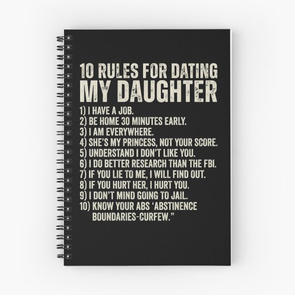 Item preview, 10 Rules for Dating My Daughter Protective Dad T-Shirt | Funny Father Daughter Graphic Gift designed and sold by Trendably.